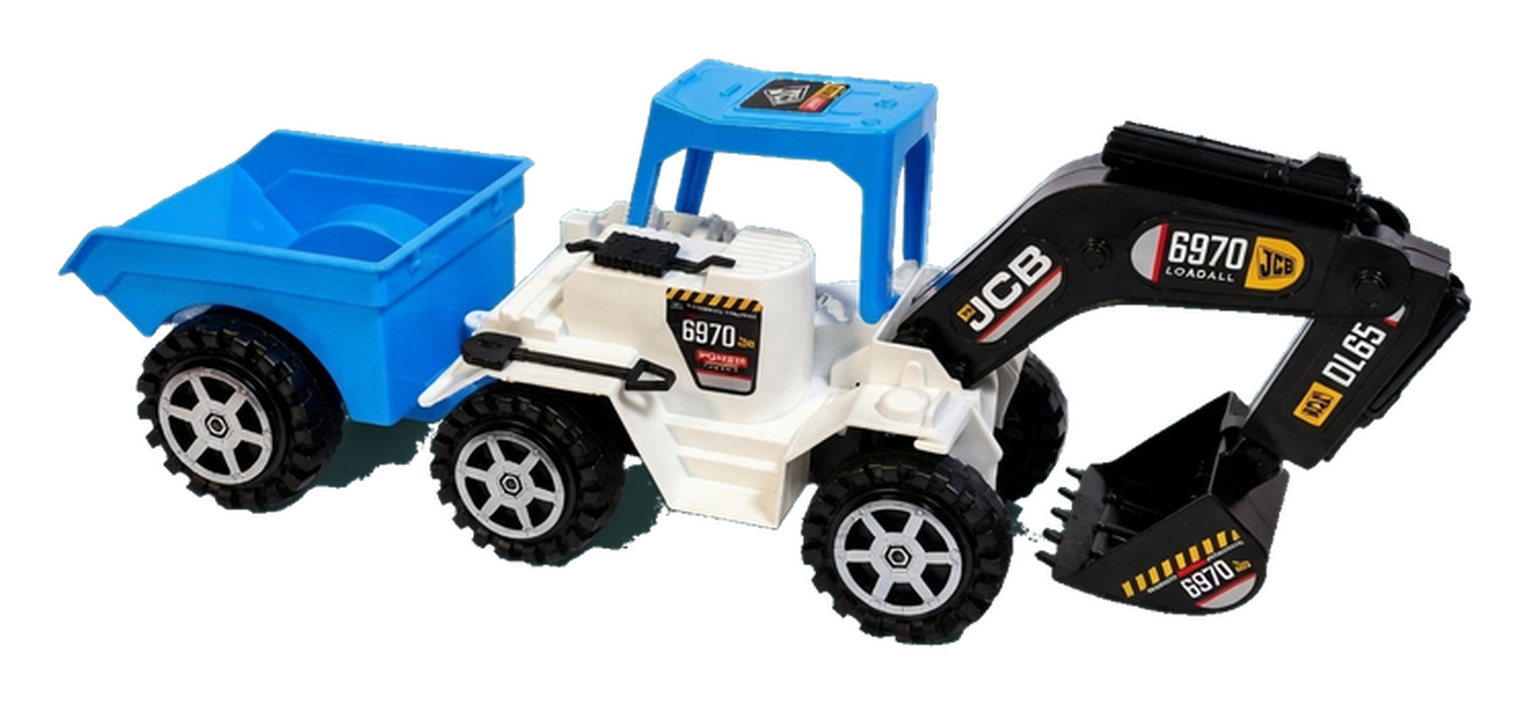 970 JCB Trolla Dumper with Excavator Toy Set