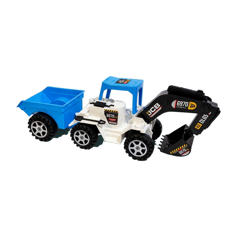 970 JCB Trolla Toy Set - White