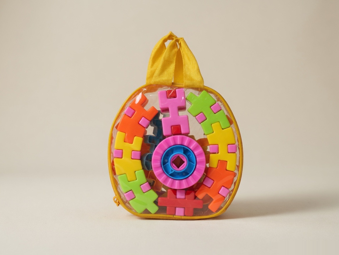 44 Piece Kids Plastic Imagination Blocks