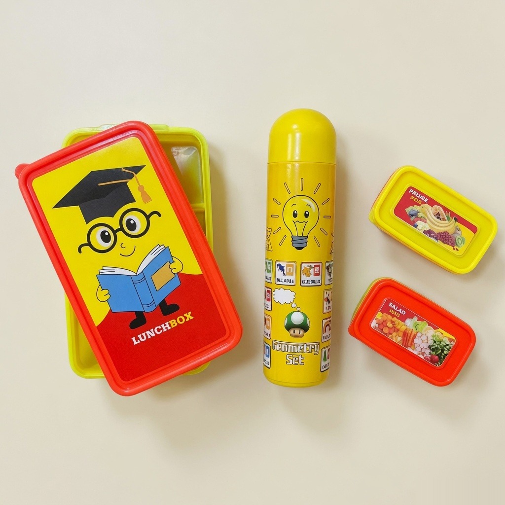 Plastic Lunch Geometry Box Set