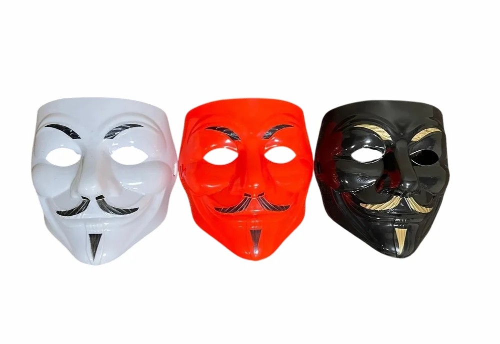Plastic Hacker Face Mask colours