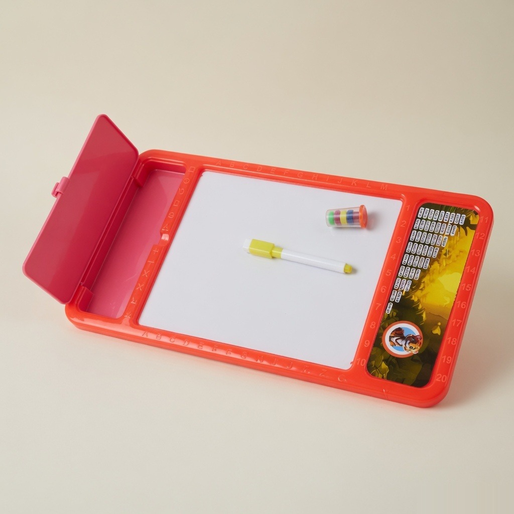 Kids Jumbo Geometry Write And Wipe Slate - Tray Open