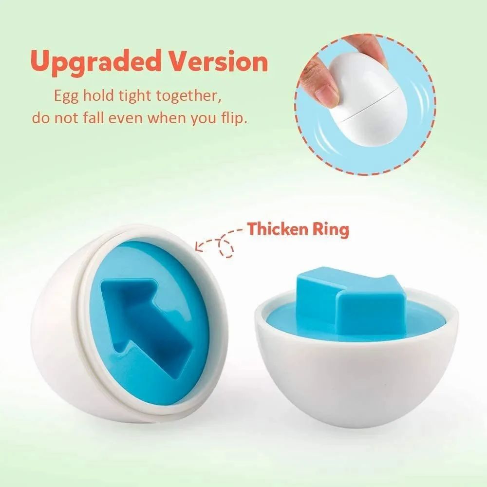 Durable Plastic Matching Eggs features
