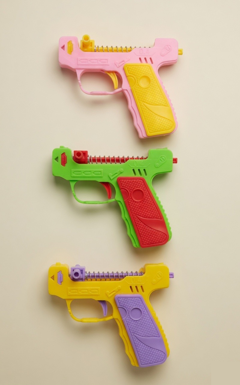 Colorful Plastic Toy matchis gun