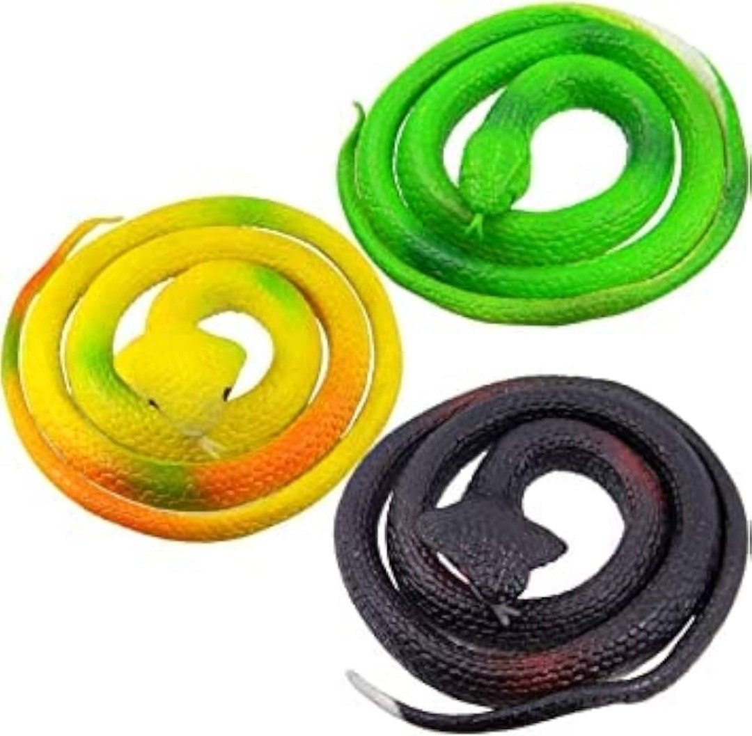 Assorted Plastic Toy Snake Figures Set listing