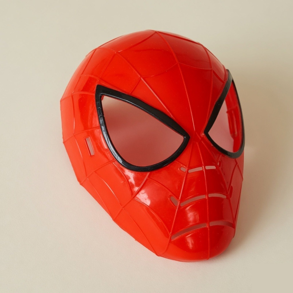 Plastic Spider Man Face Mask angle