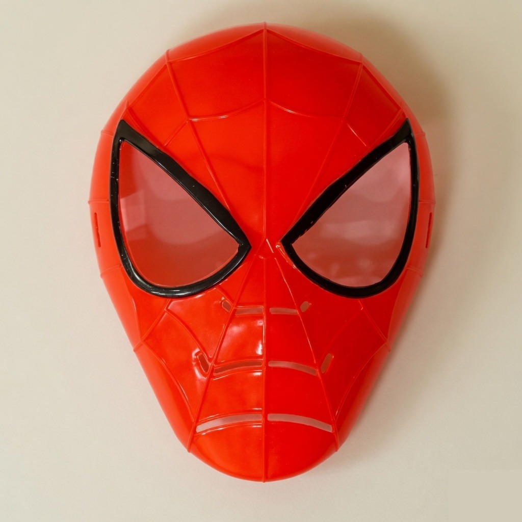 Plastic Spider Man Face Mask