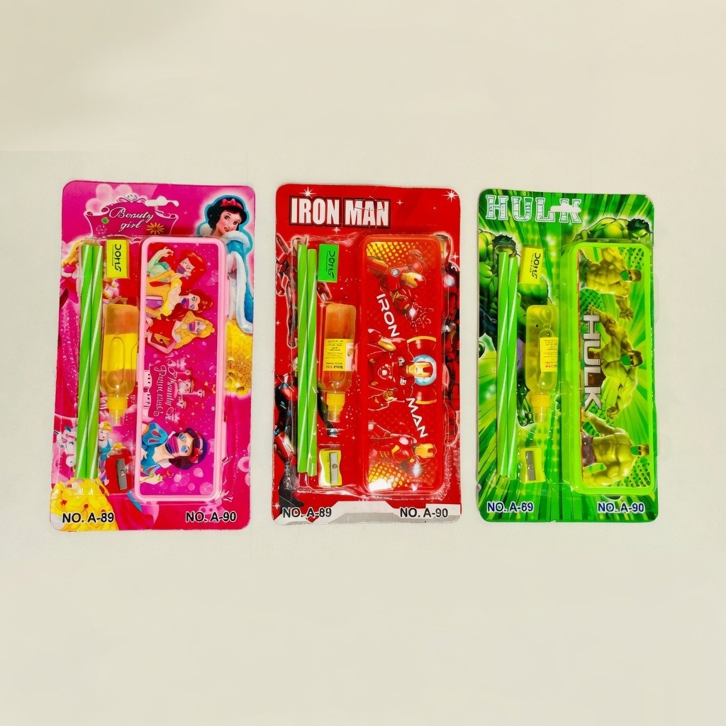 Beauty Girl A89 Kids Mix Stationery Set - Colour Variants