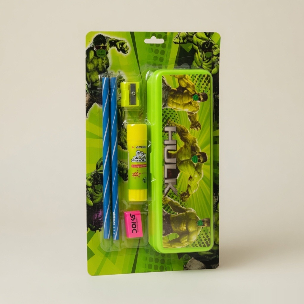 Superhero A 90 Kids Stationery Set - Hulk Variant