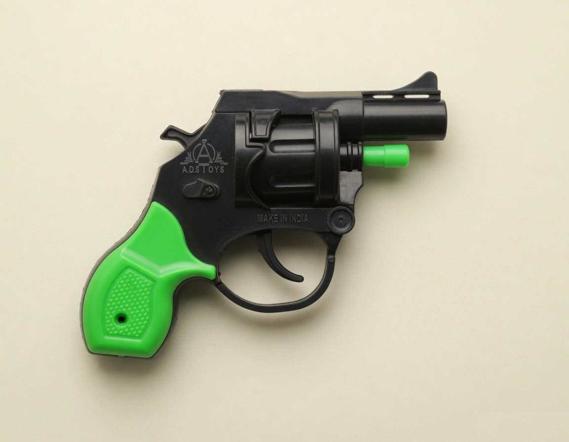 Plastic Toy Revolver Matchis gun Model 333
