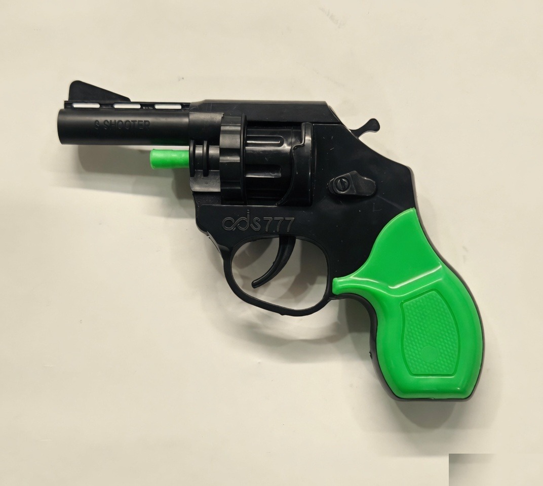 Plastic Toy Revolver Matchis Gun Model 777