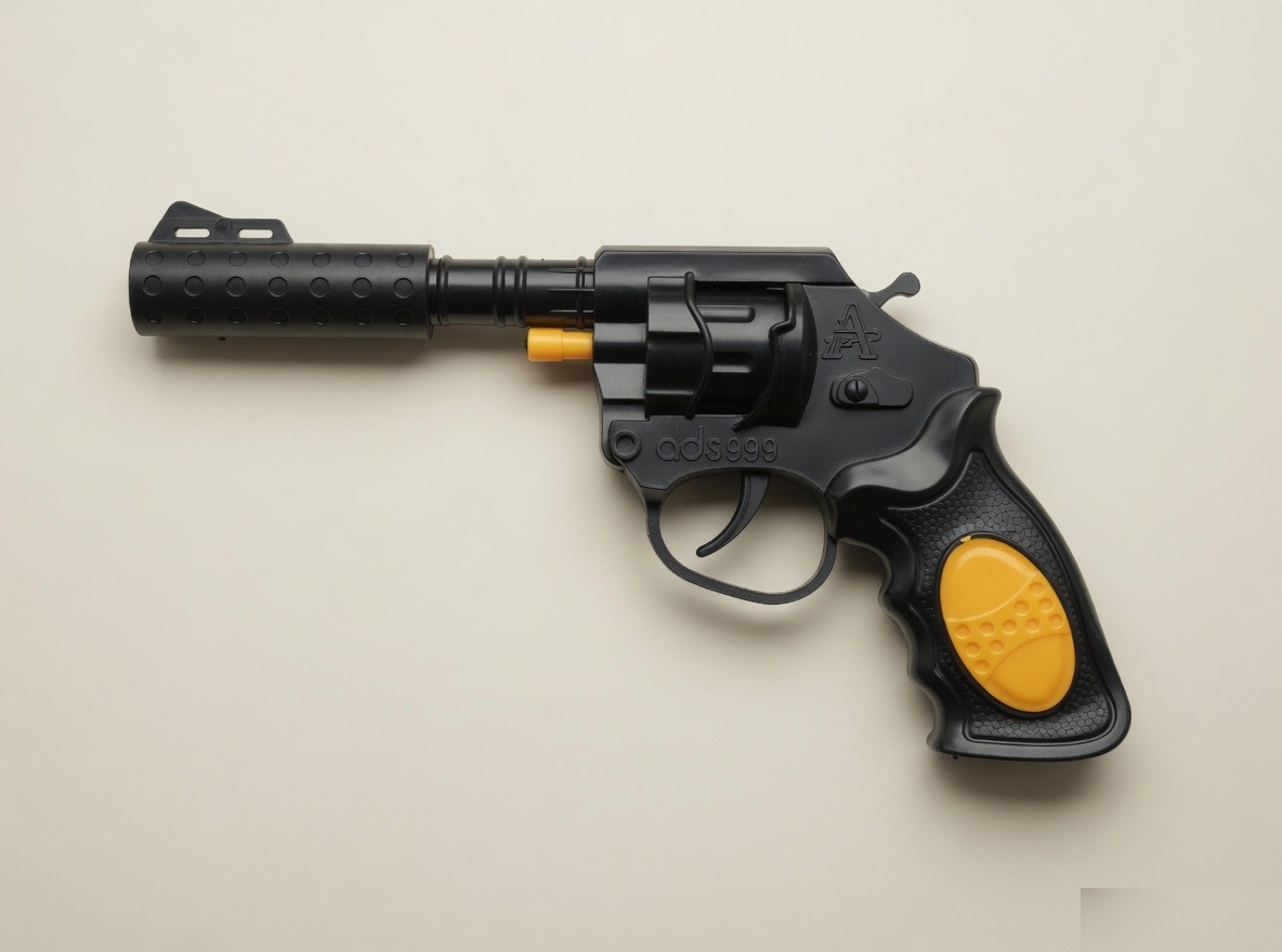 Plastic Toy Revolver Matchis gun Model 999