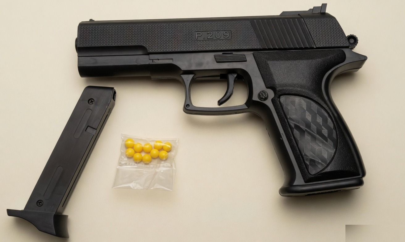 P.209 Plastic Toy Pistol With Magazine